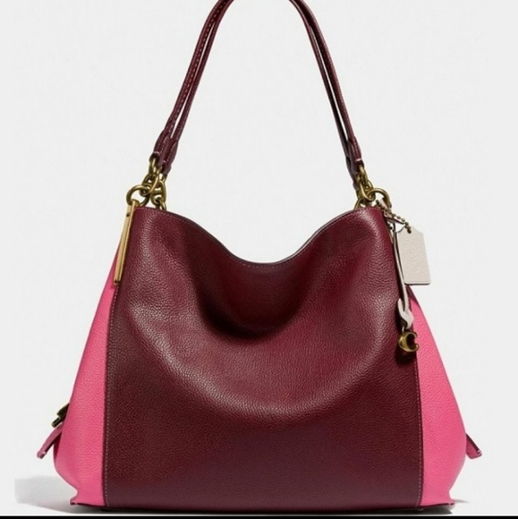 Coach Handbags - New 2PCS Coach Retail Leather Colorblock Bag and Wallet🎉Rare Set